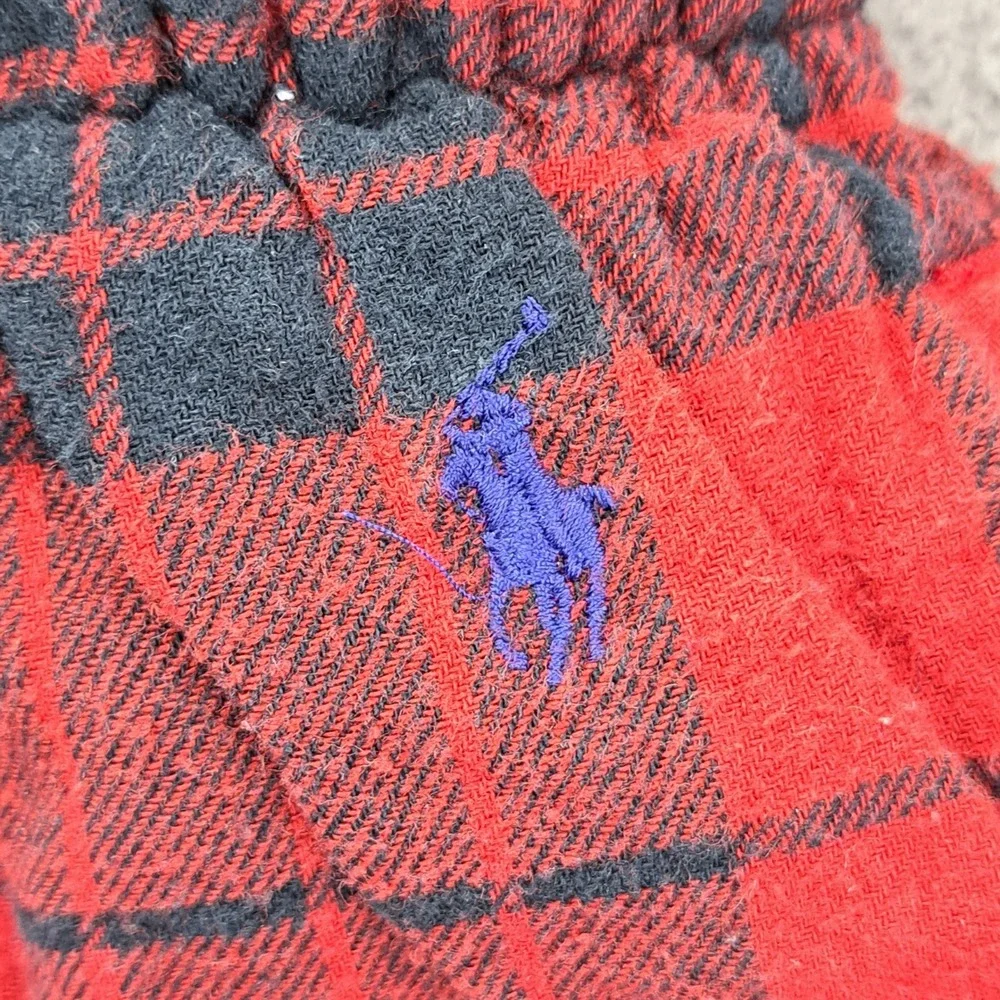 Polo Ralph Lauren Men's L Plaid Flannel Pajama Lounge Pants 34 Waist 30 Inseam